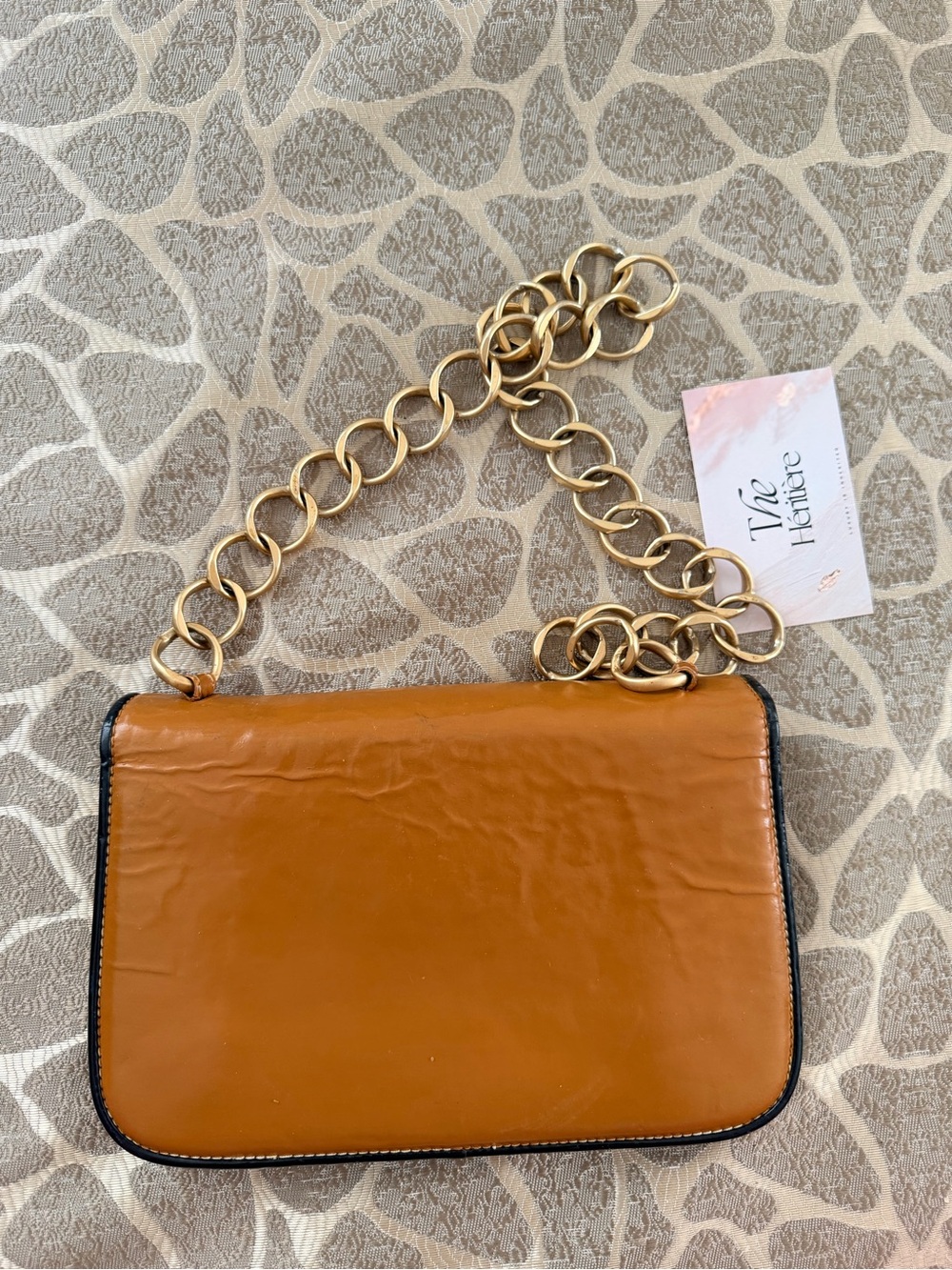 vintage colorblock Chanel 2.55 Mademoiselle Patent Shoulder Bag - Picture 7 of 12